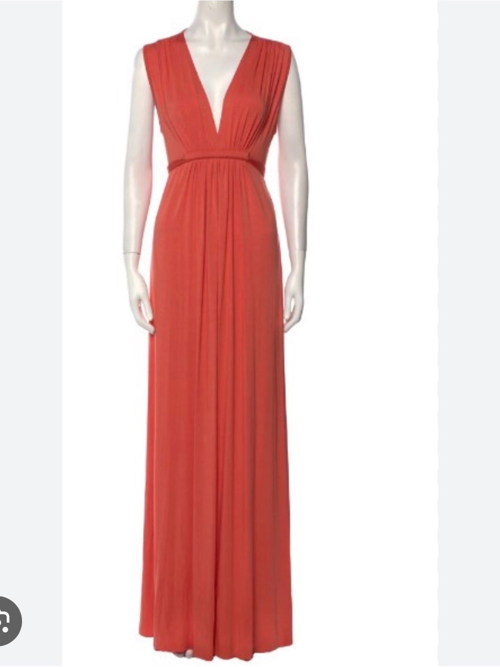 Rachel Pally Vintage Coral V-Neck Maxi Dress